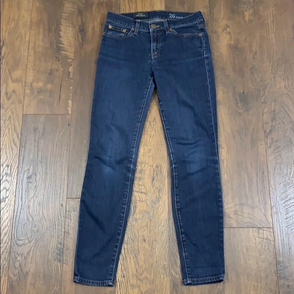 J Crew Toothpick Ankle Dark Wash Jeans Size 26